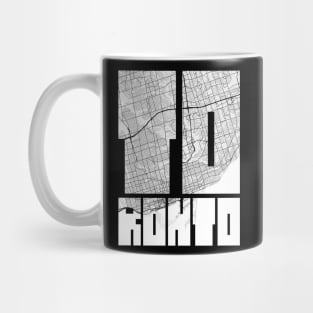 Toronto, Canada City Map Typography - Light Mug